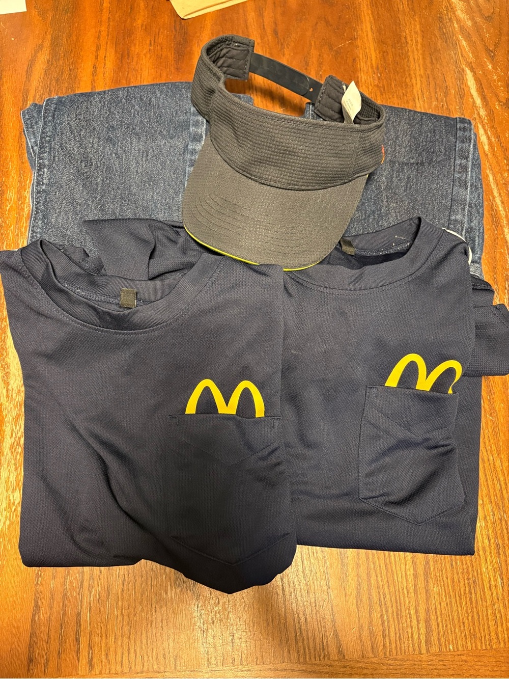 McDonald's Navy Short Sleeve Pocket Tee with Yellow Logo (Kids)